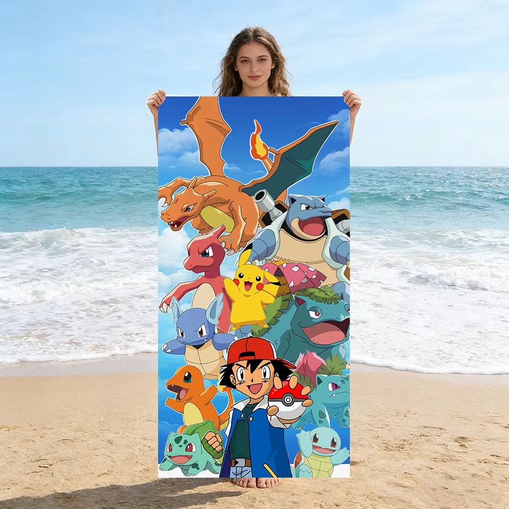 Beach Towel Large - 1 stuk extra grote Pokemon microvezel