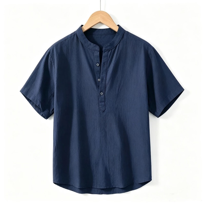 Linen Shirt Breathable - Zomer heren shirts met korte mouwen