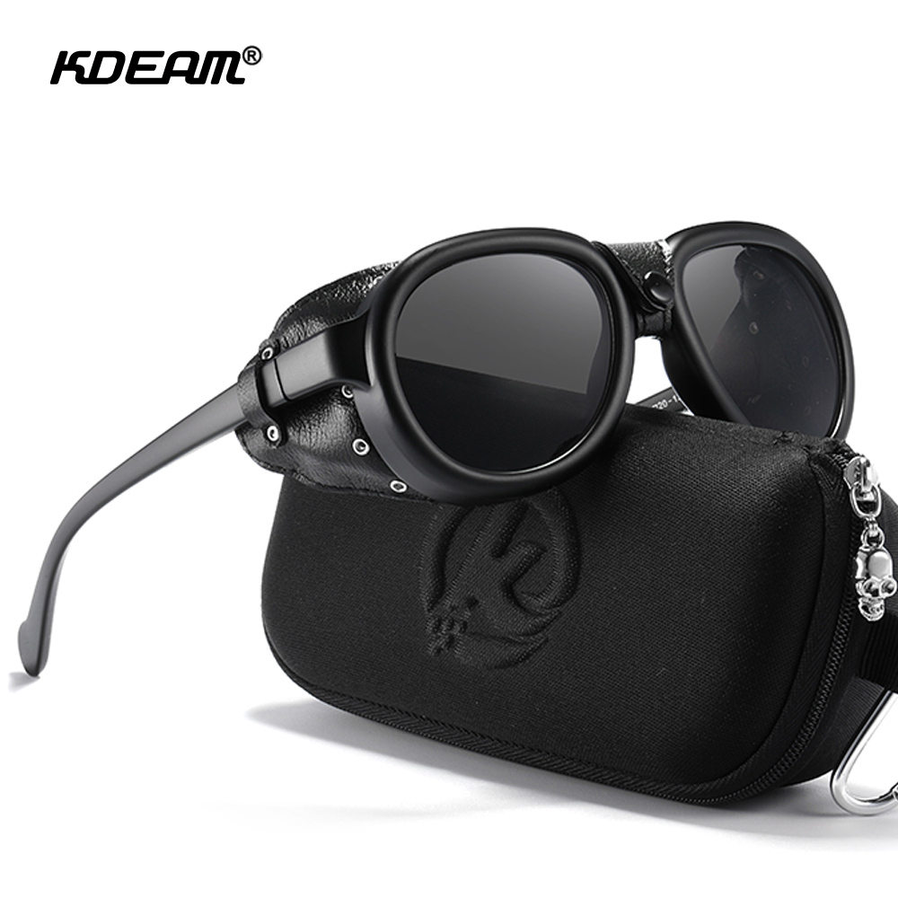 Sunglasses Aviator Polarized - KDEAM Pilot Zonnebril Steampunk Heren Aviatic