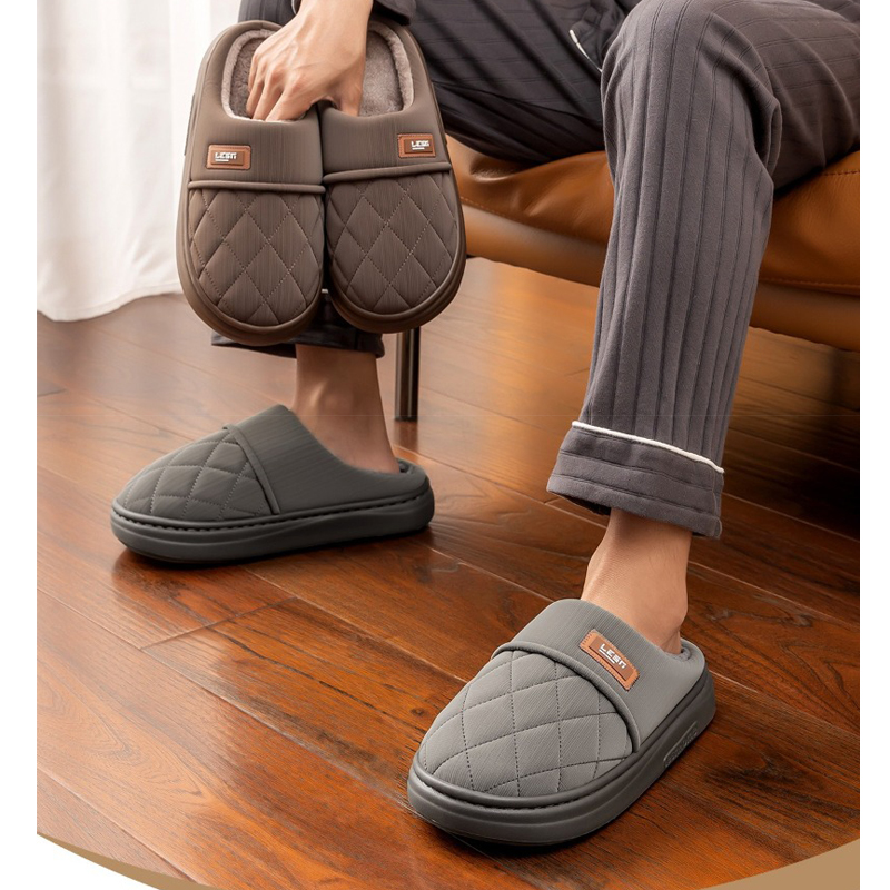 Flip Flop Leather Men - Winter Warme Slipper Vrouwen Mannen Mannelijke