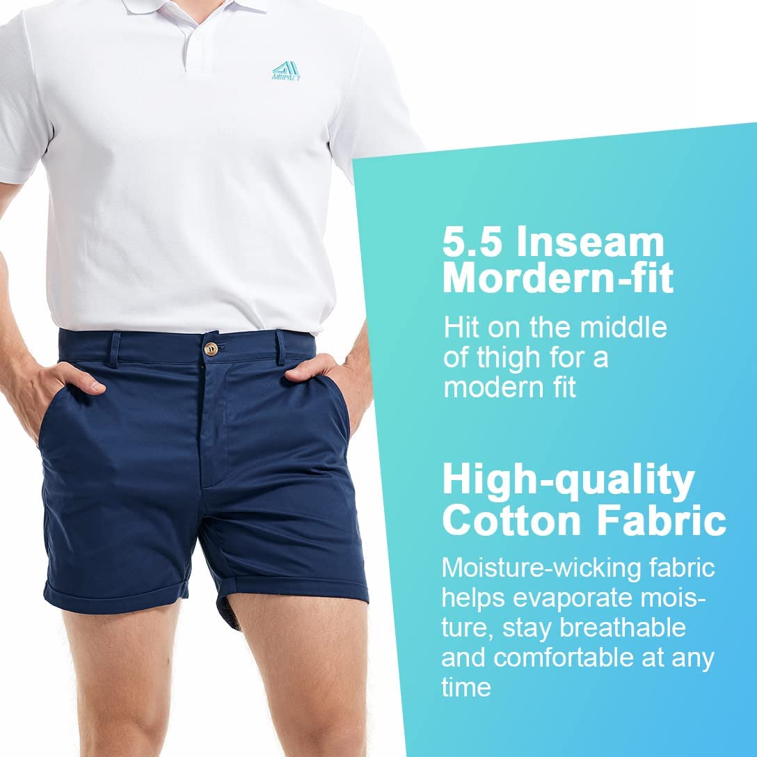 Shorts Chino Slim - Aimpact Mannen Zomer Slim-Fit 5 