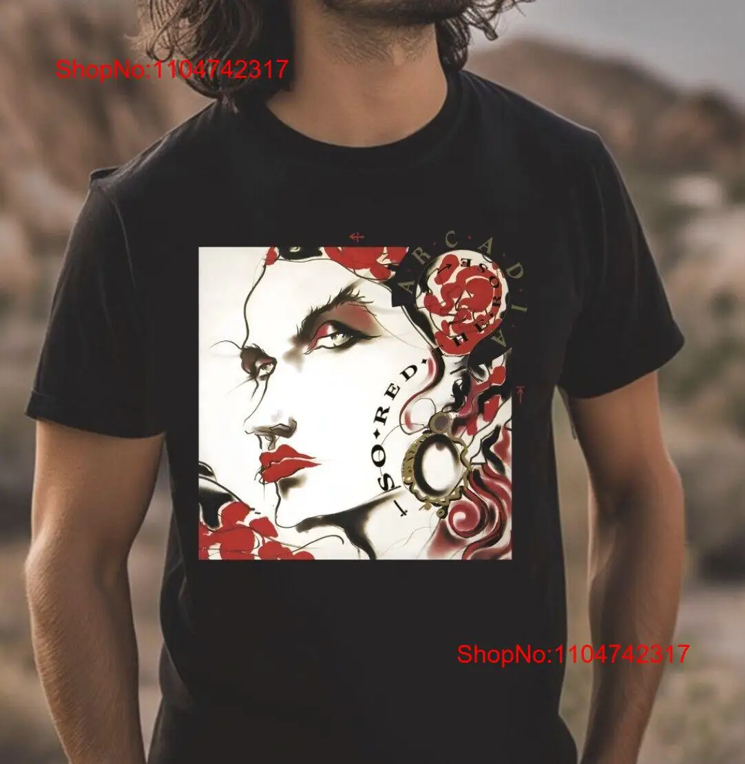 Tee Graphic Print - ARCADIA SO ROOD THE ROSE Zwart