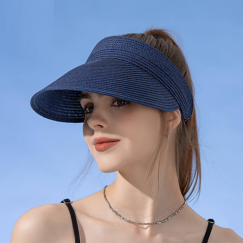 Bucket Hat Straw - Dames UPF50 brede rand zonnehoed zomer