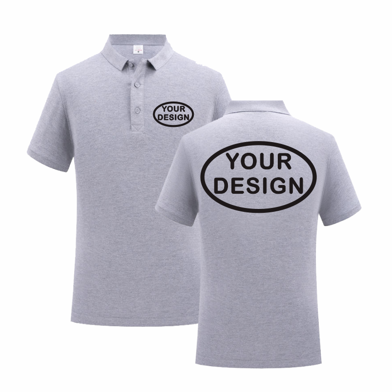 Polo Shirt Pique - Zomer puur katoenen poloshirt logo op