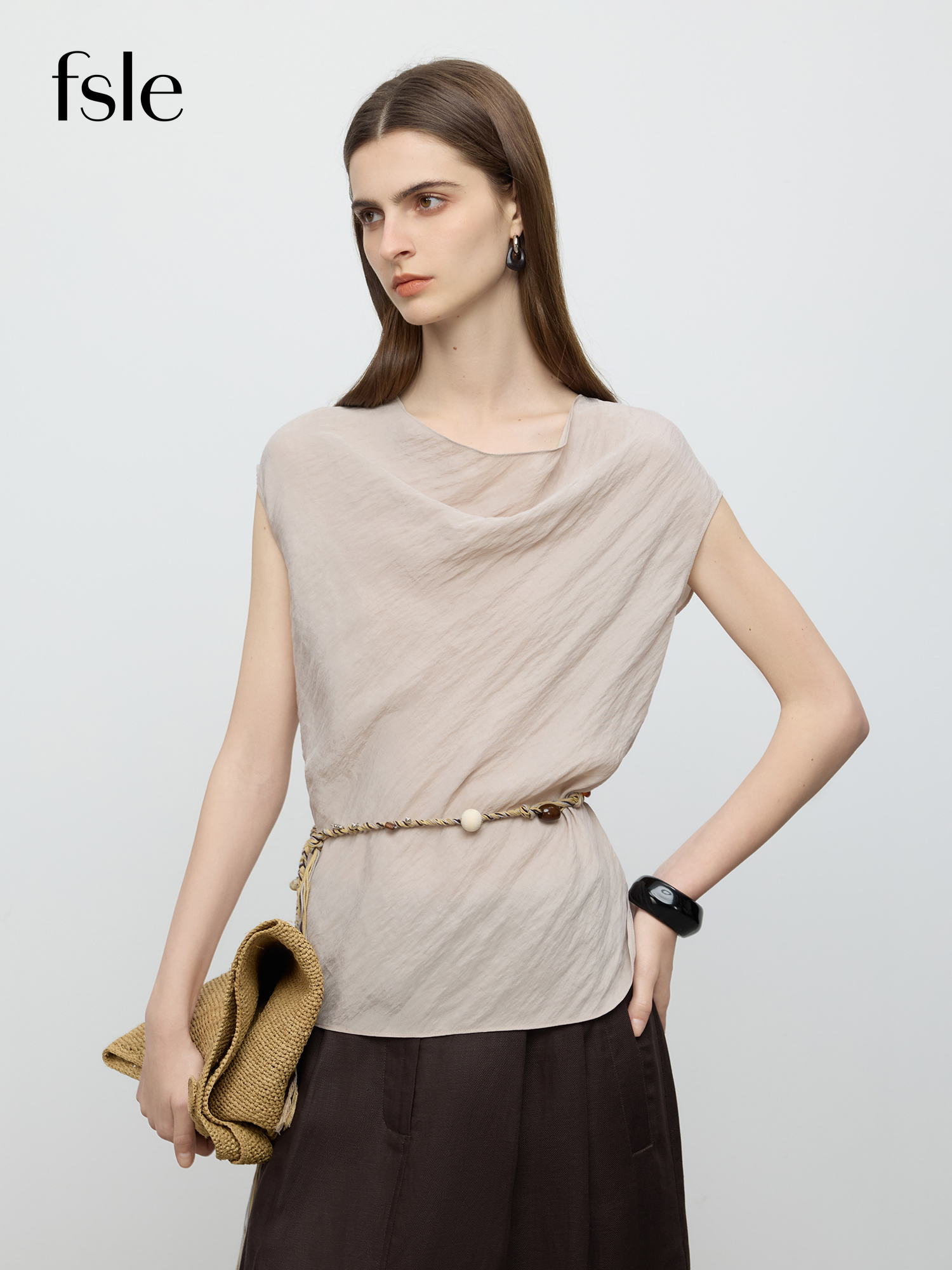 Shirt Camp Collar - FSLE 【Premium-serie】 Mouwloos shirt en tro-set