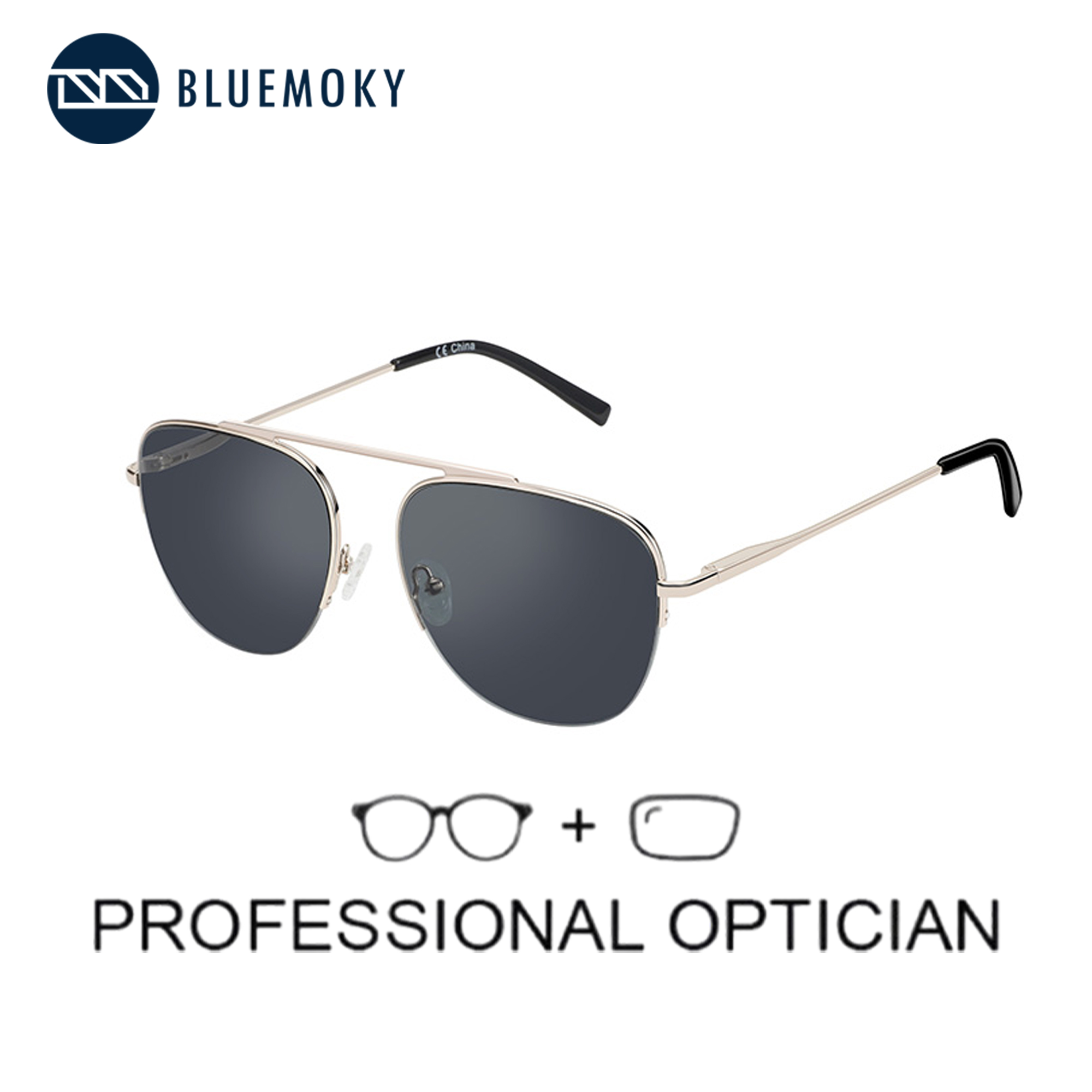 Sunglasses Aviator Polarized - BLUEMOKY Mode gepolariseerde zonnebril op sterkte