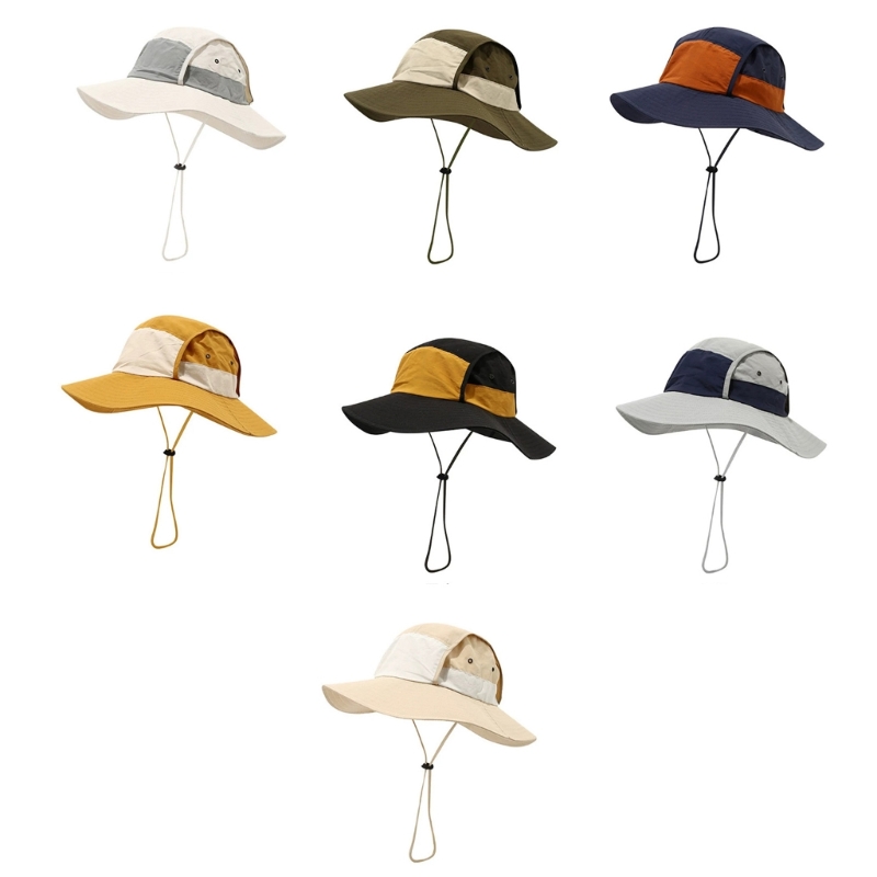 Packable Hat Nylon - Opvouwbare vissershoed voor buiten, brede rand,
