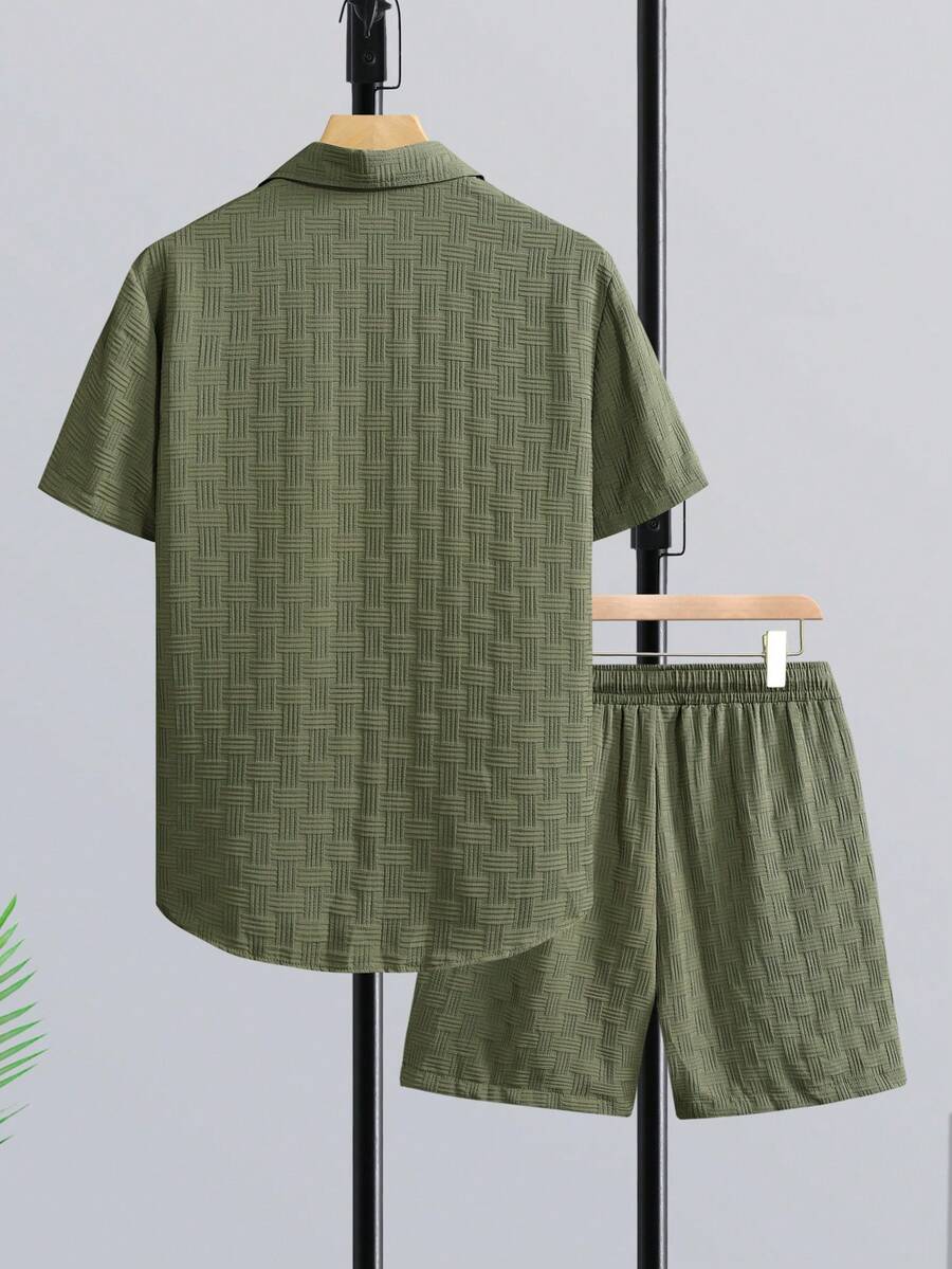 Short Linen Drawstring - Genlund Heren Vakantie Set met Korte