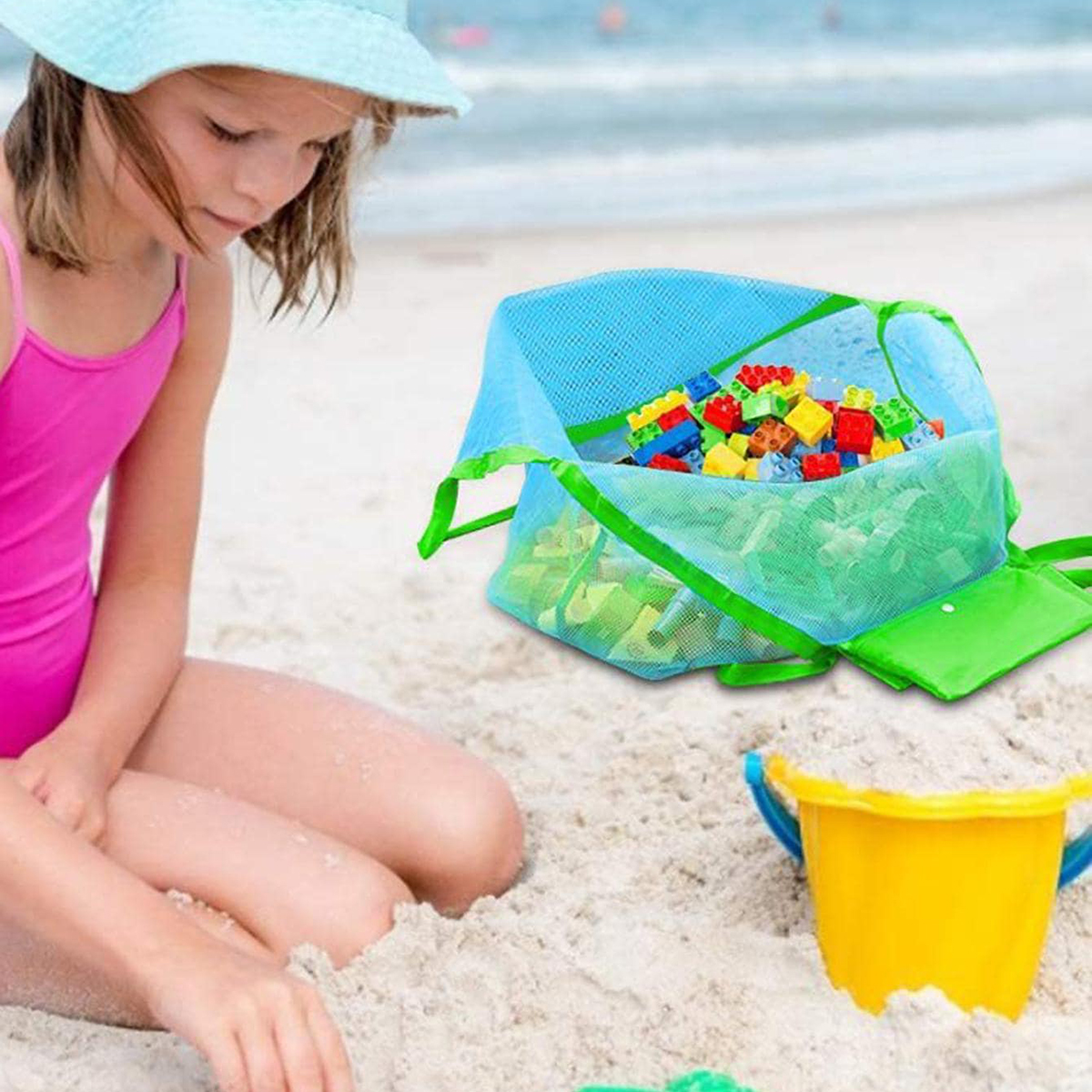 Beach Towel Large - Kinderen Sand Away Portable Mesh Bag