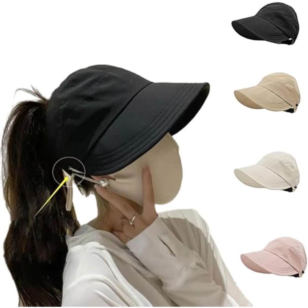 Packable Hat Nylon - Zonnehoeden voor vrouwen, brede rand, UV-bescherming,