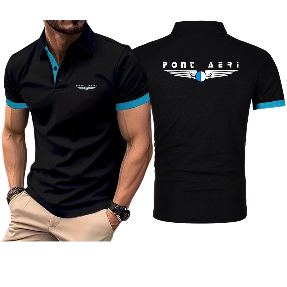 Polo Shirt Pique - Disco Logo Pont Aeri CH Heren