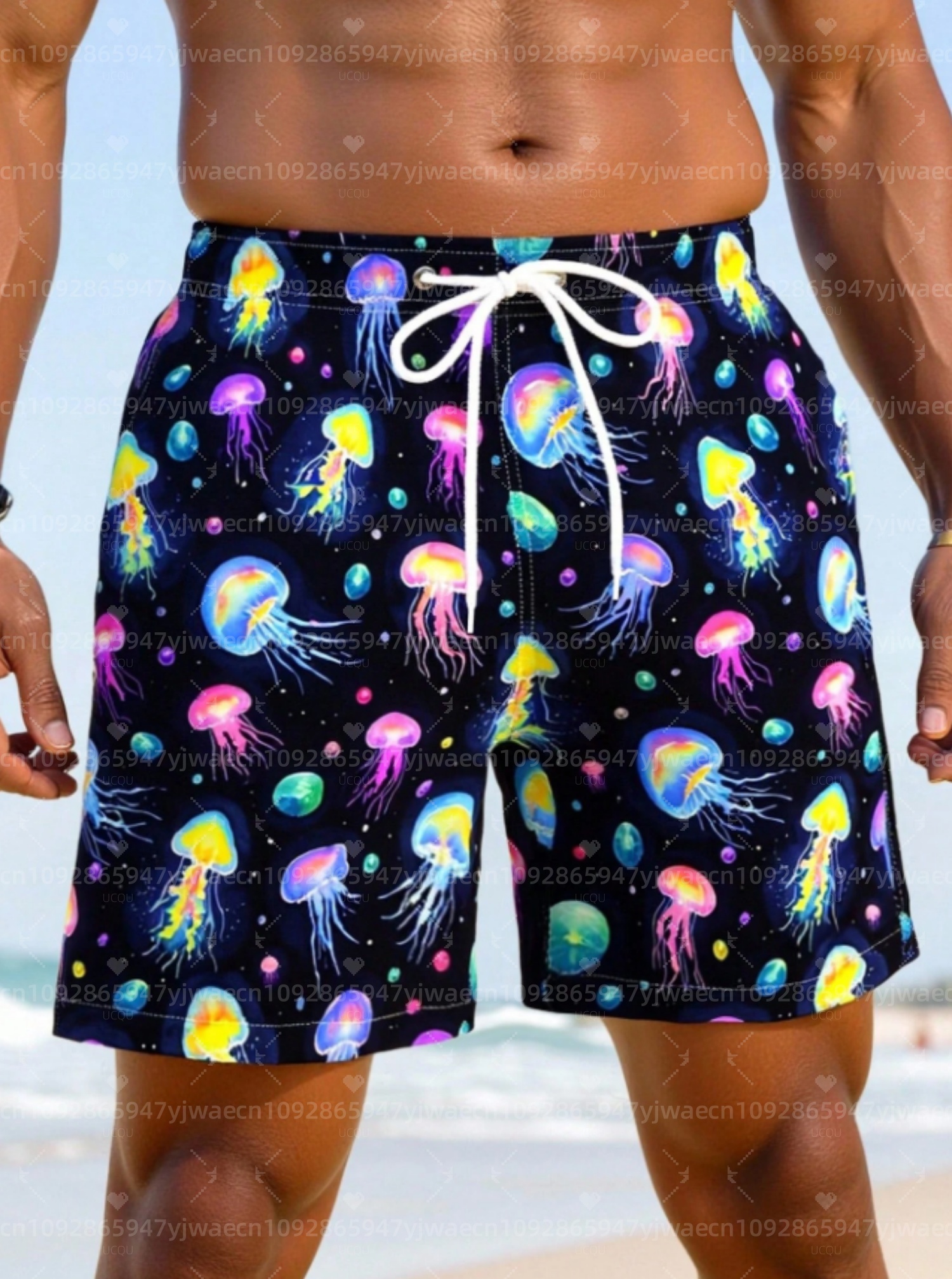 Trunks Board Surf - Zomer heren board surfshorts Hawaiiaanse kwallenprint