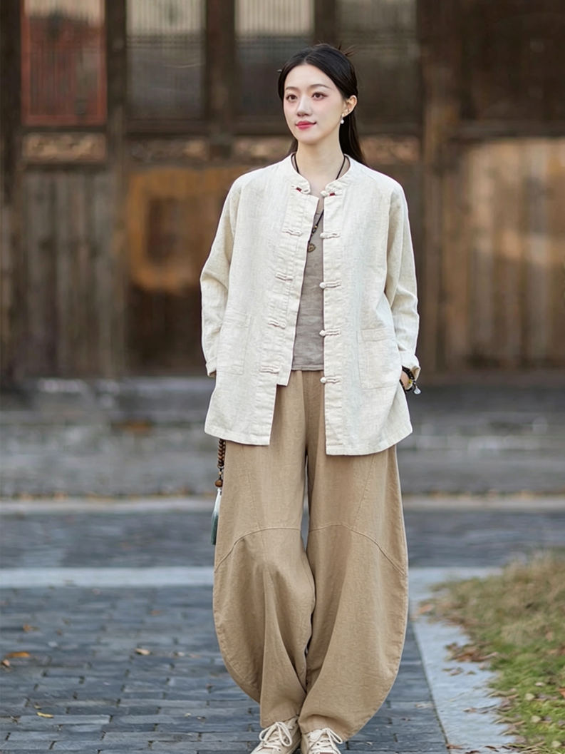 Linen Shirt Breathable - Losse katoenen linnen cardigan jas dames