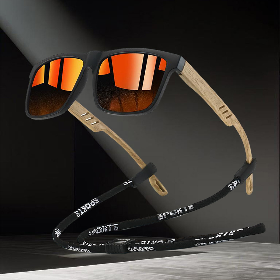 Sunglass Retainer Cord - Mode vierkante zonnebril met kettingdetails voor