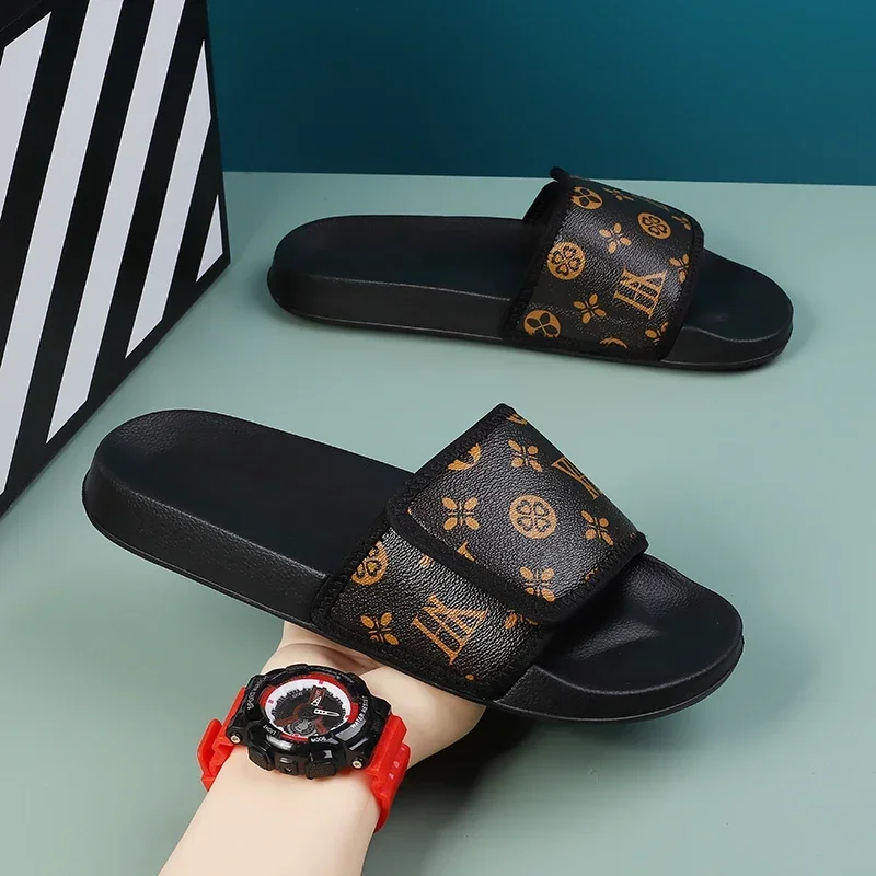 Flip Flop Leather Men - Echt leren herensandalen Comfortabele herensandaal Huispantoffels