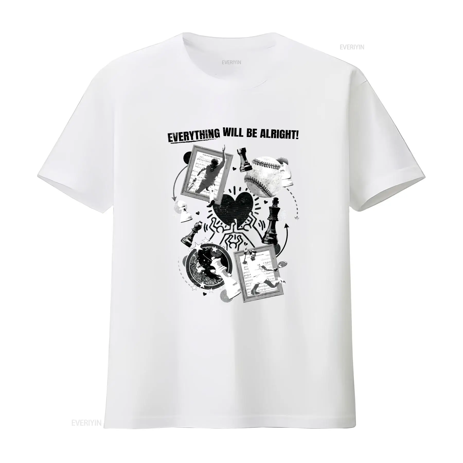 Tee Graphic Print - Falsettos muzikaal geïnspireerd T-shirt vintage gewassen