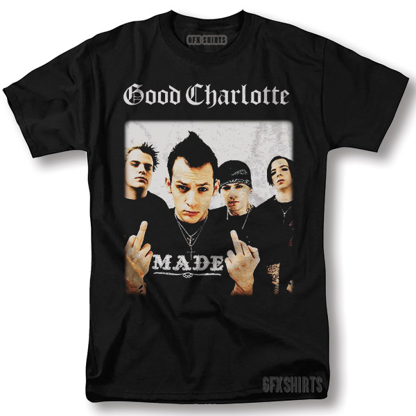 Tee Graphic Print - Good Charlotte Shirt Rock Concert Tour