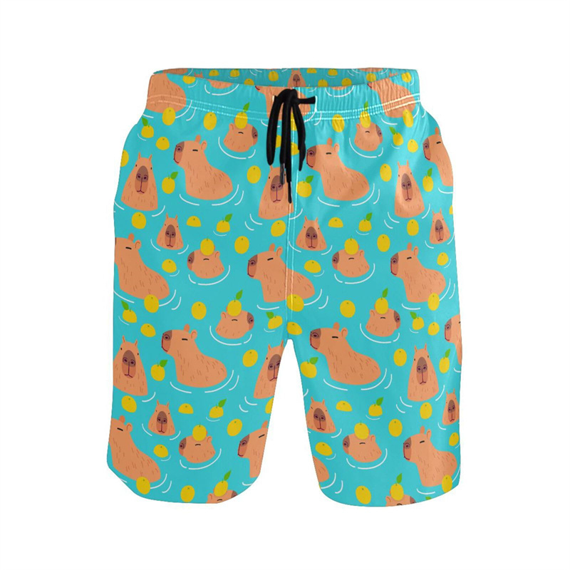 Trunks Board Surf - Cartoon Dier 3d Print Capibara Strand