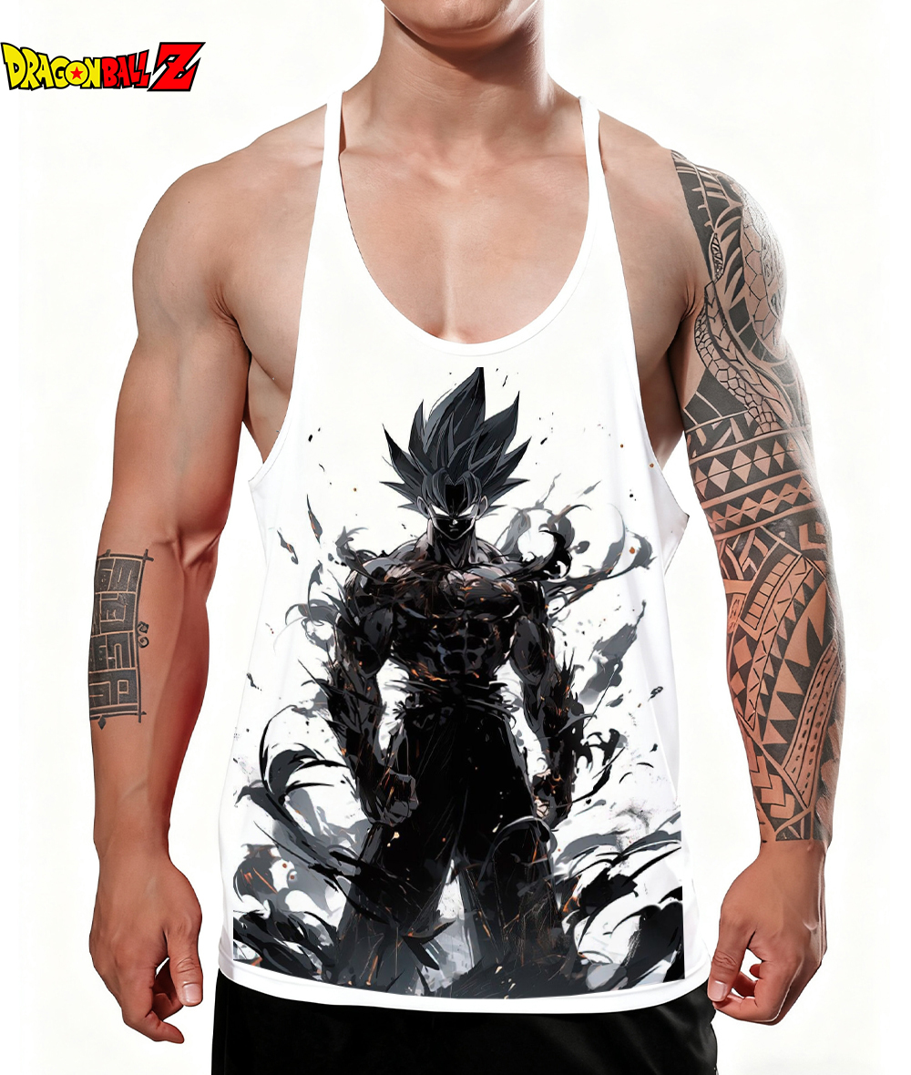 Tank Top Muscle - Nieuwe Goku Heren Tank Top 100%