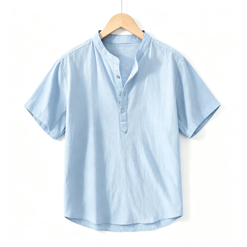 Zomer heren shirts met korte m - Linen Shirt Breathable recensie en prijs