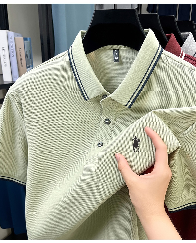 Zomerpolo met gestreepte kraag - Polo Shirt Pique recensie en prijs