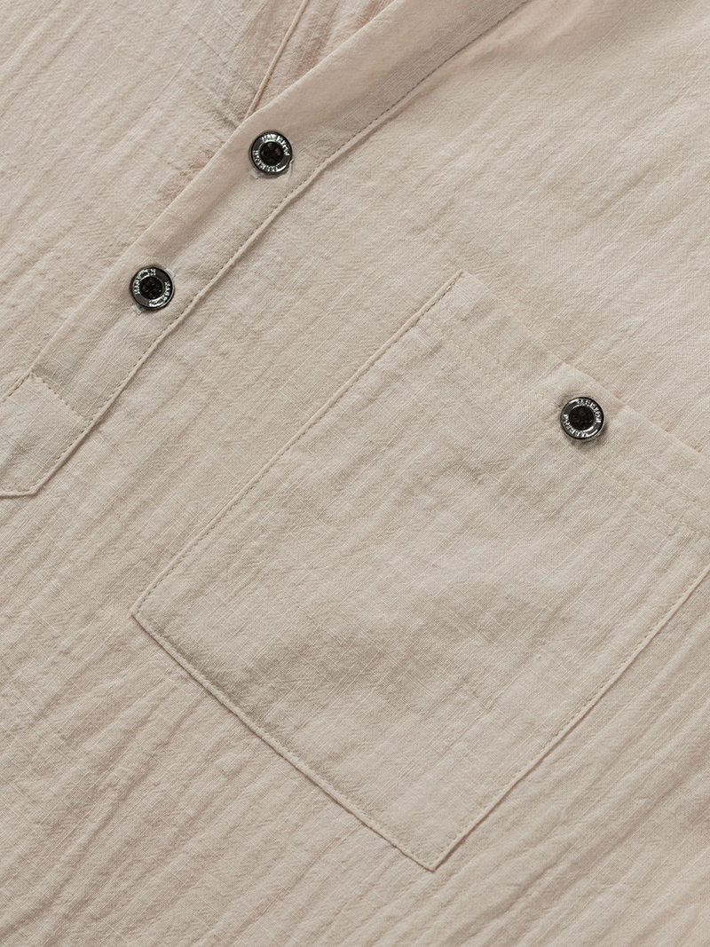 Heren katoenen linnen henley s - Linen Shirt Breathable recensie en prijs