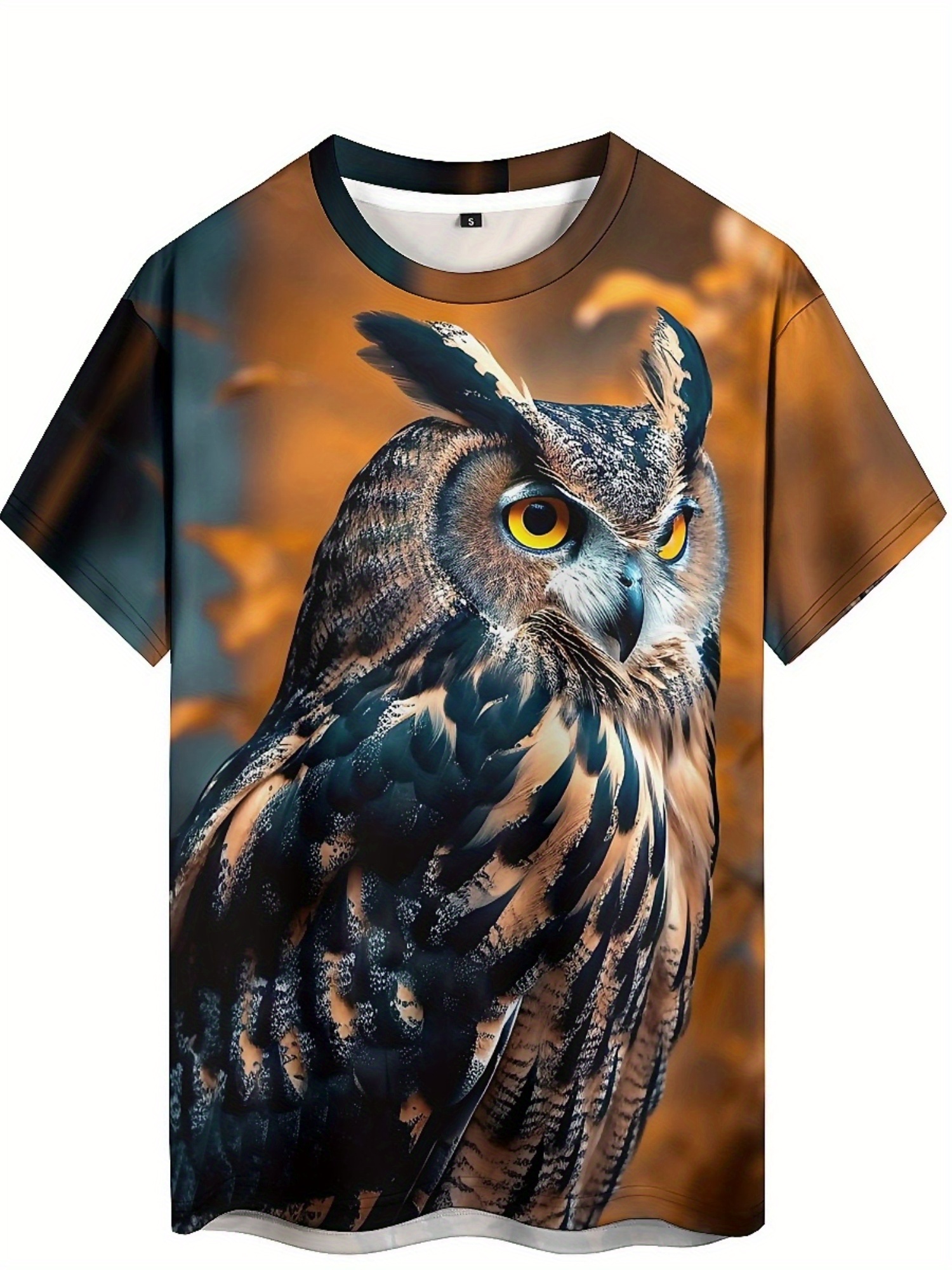 Heren en dames 3D-print Uil gr - Tee Graphic Print recensie en prijs