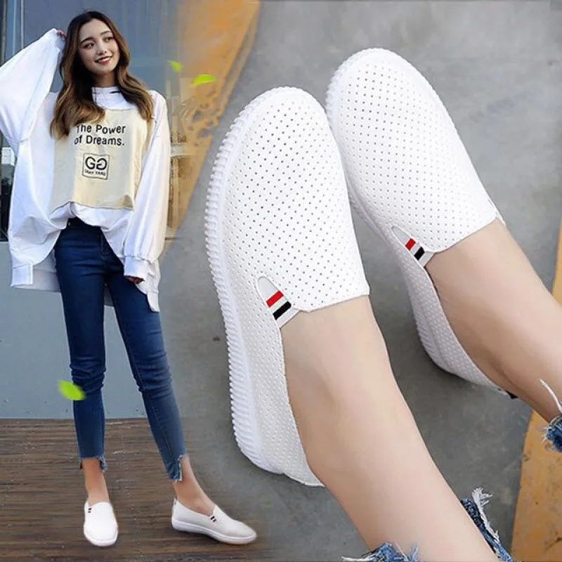 Dames Sneakers Witte Flats Uit - Espadrille Slip On recensie en prijs