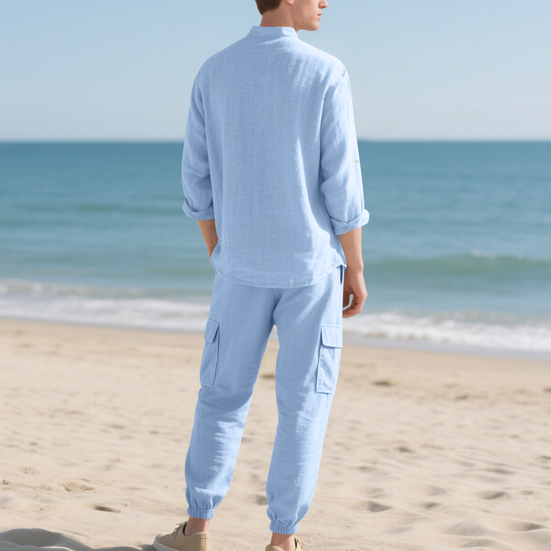 Heren linnen ademende tweedeli - Linen Shirt Breathable recensie en prijs