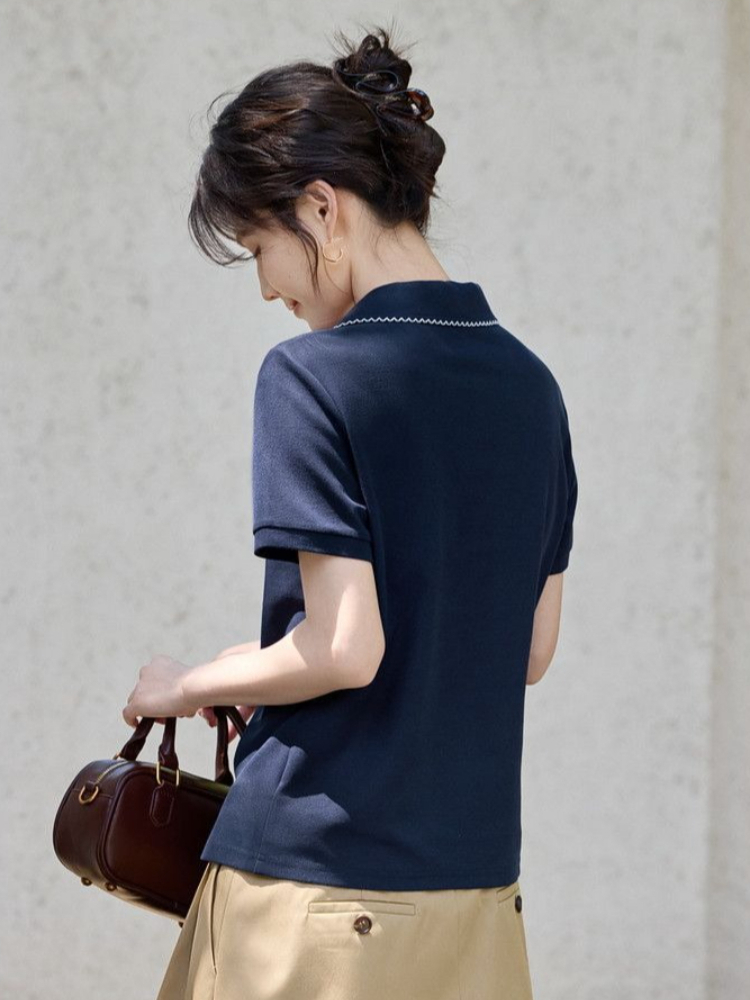 Dames Slim Fit Figuurvormende  - Polo Shirt Pique recensie en prijs