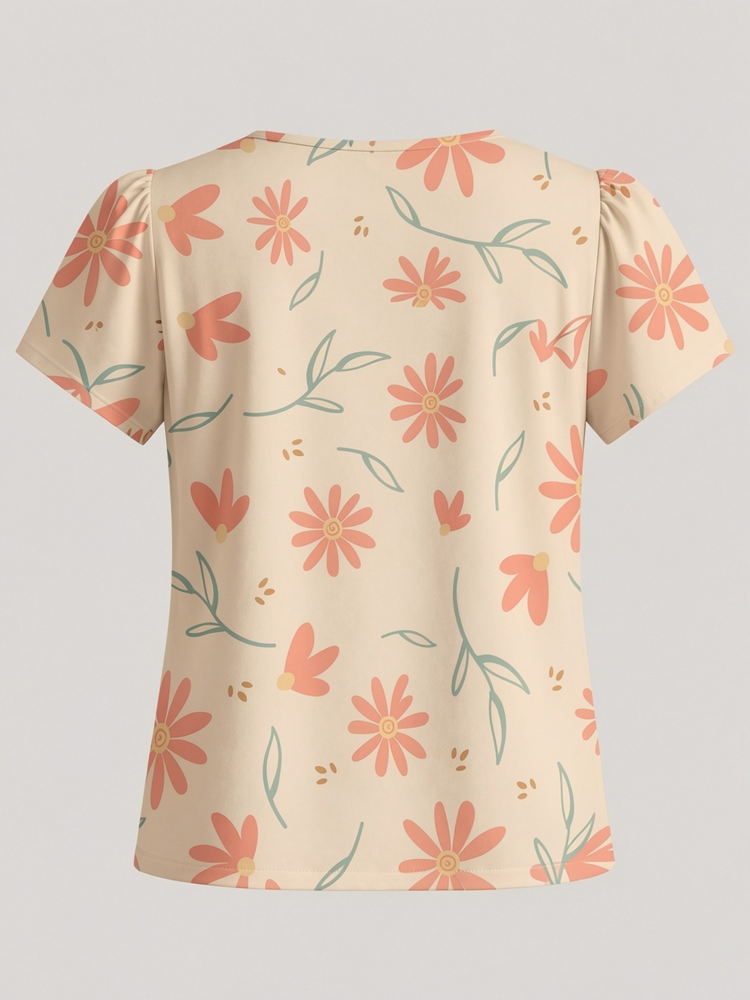 2026 Nieuw elegant T-shirt voo - Resort Shirt Floral recensie en prijs