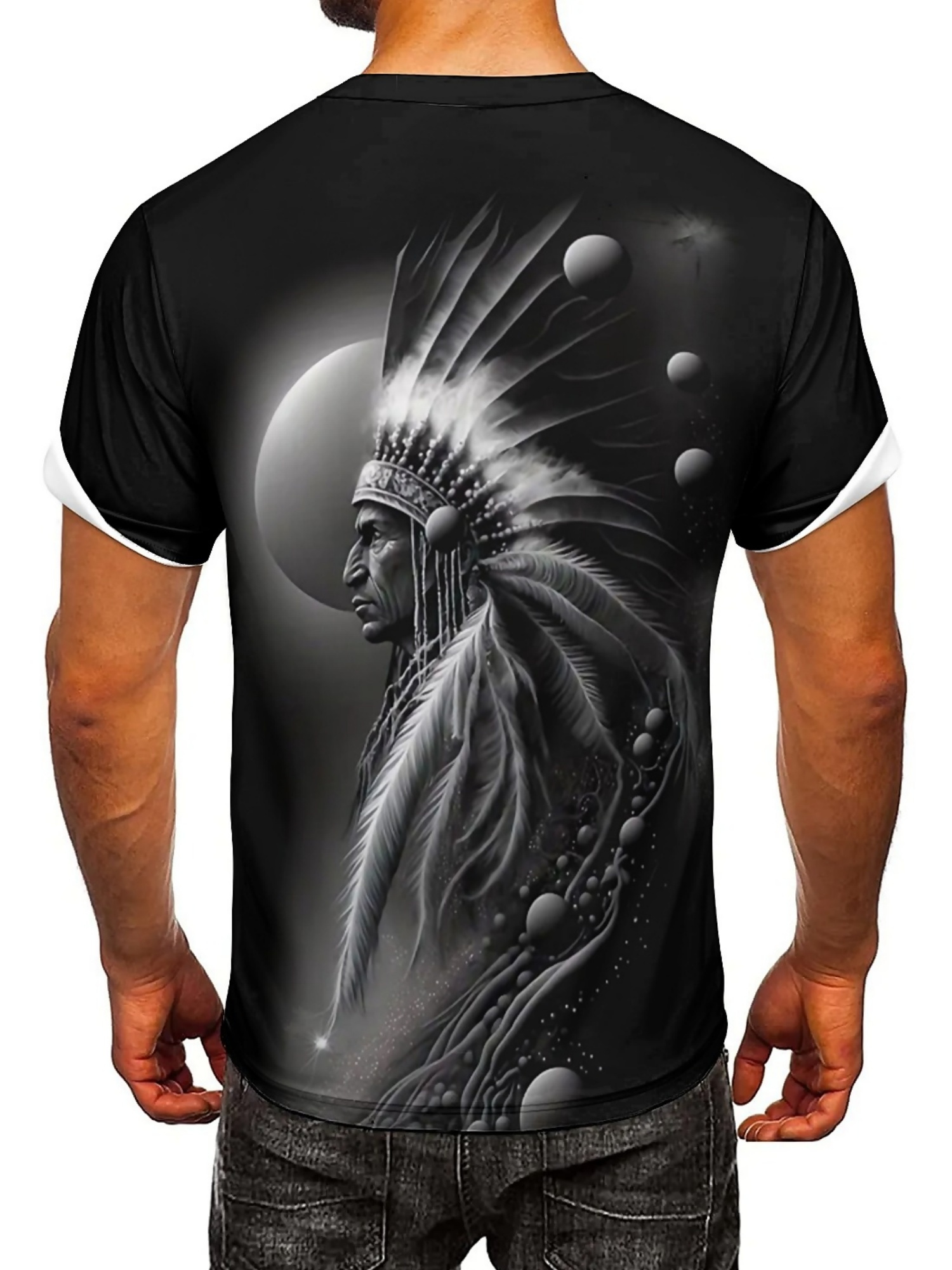 3D-geprint Tribal Chieftain gr - Tee Graphic Print recensie en prijs