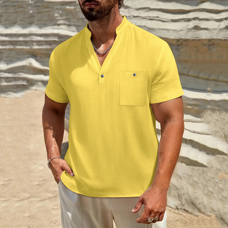 Herenshirt van katoen en linne - Linen Shirt Breathable recensie en prijs