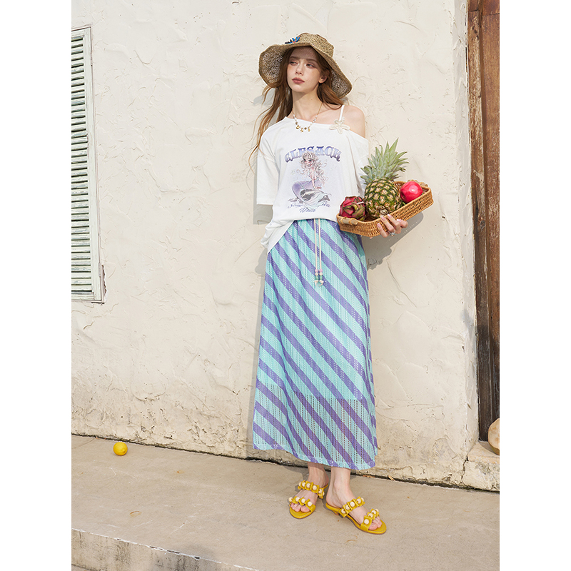 ELFSACK Off-shoulder wit T-shi - Tee Graphic Print recensie en prijs