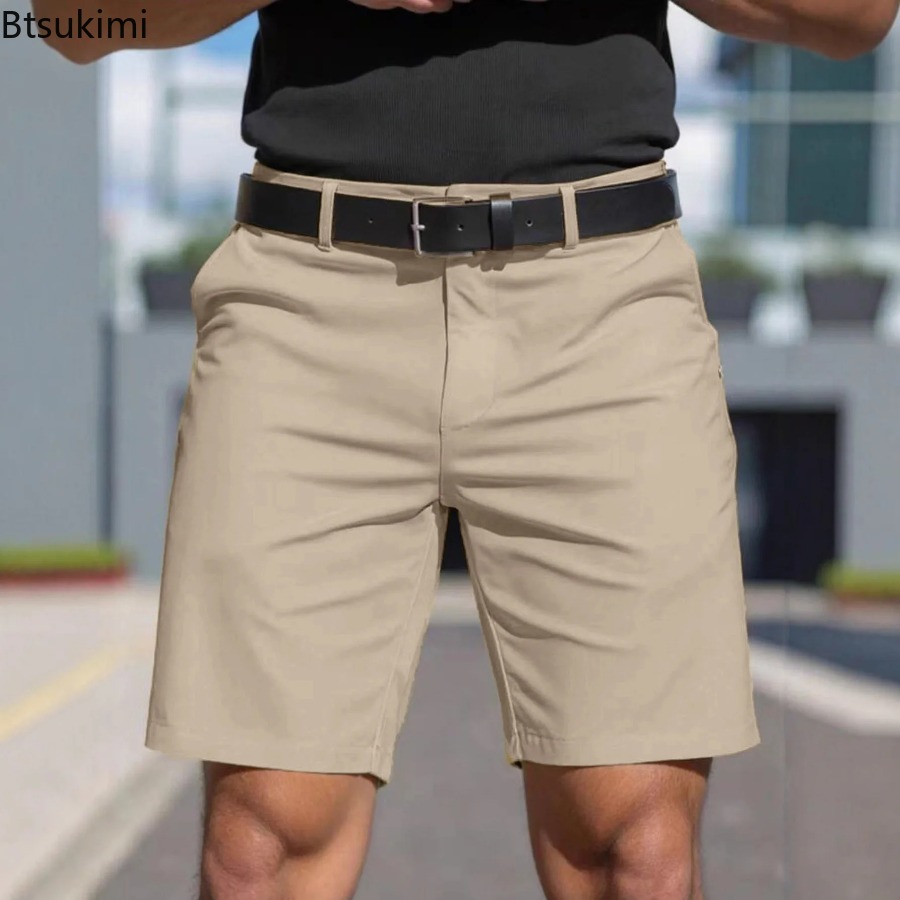 Zomer Nieuwe Heren Effen Slim  - Shorts Chino Slim recensie en prijs