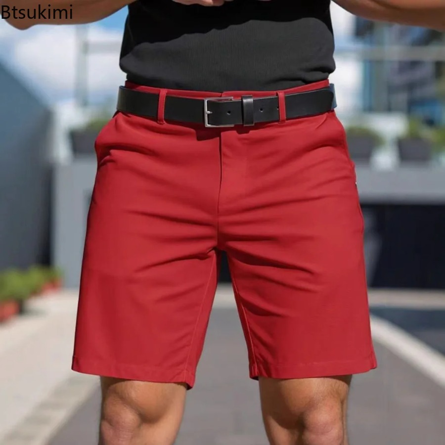 Zomer Nieuwe Heren Effen Slim  - Shorts Chino Slim recensie en prijs