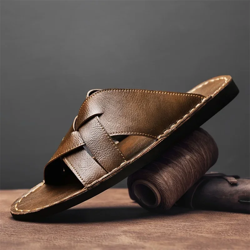 Echt leer Heren Casual Sandale - Flip Flop Leather Men recensie en prijs