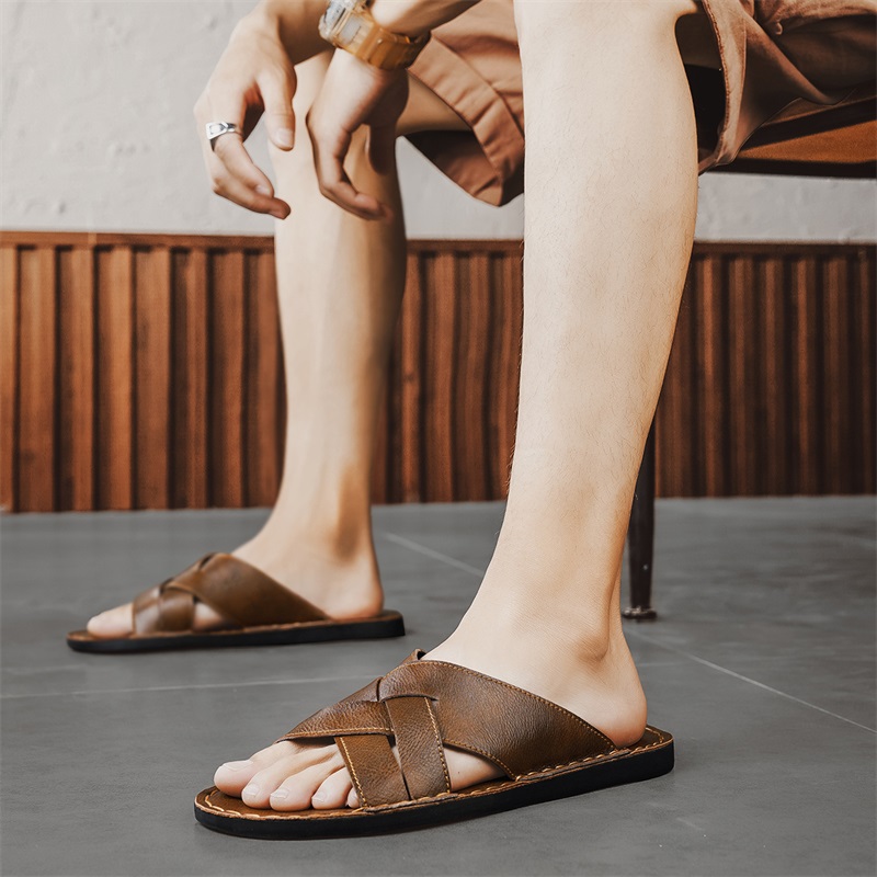 Echt leer Heren Casual Sandale - Flip Flop Leather Men recensie en prijs