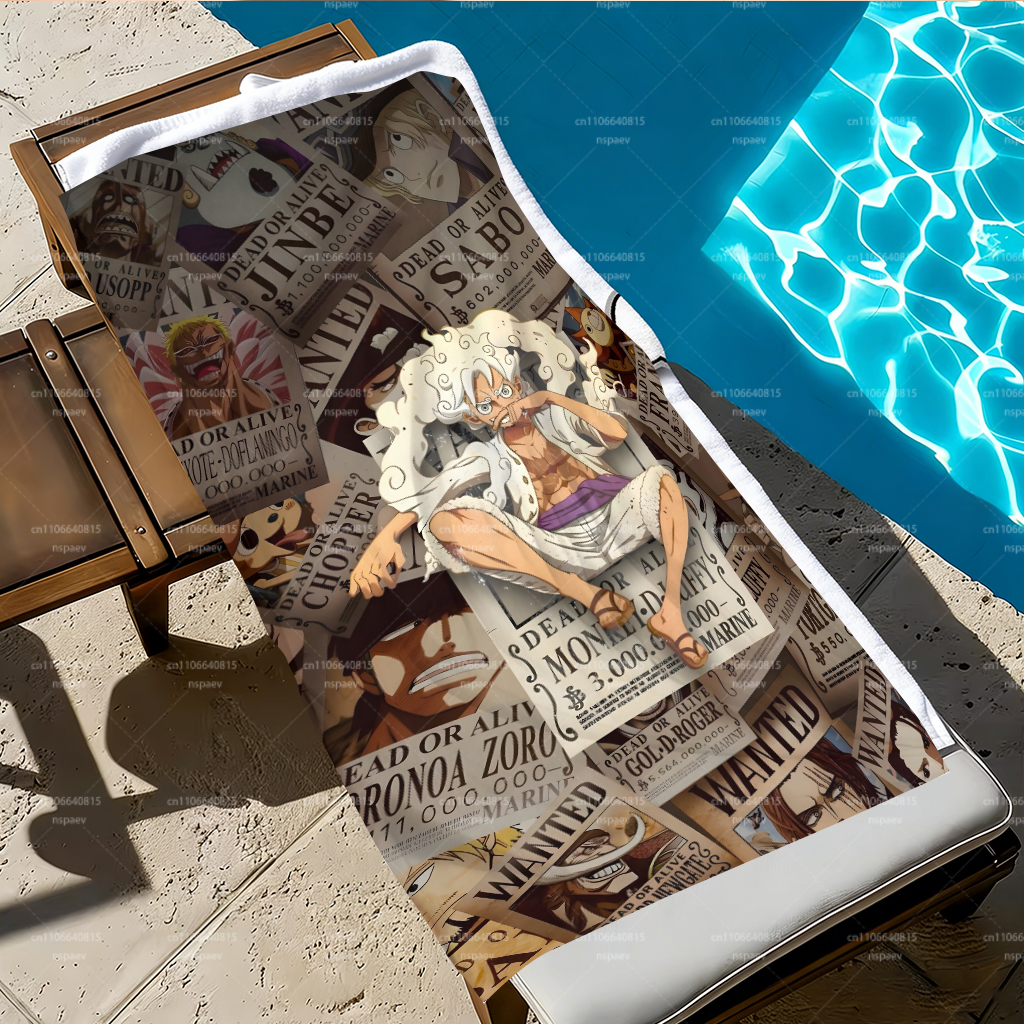 Retro Pirate Wanted Bounty gro - Beach Towel Large recensie en prijs