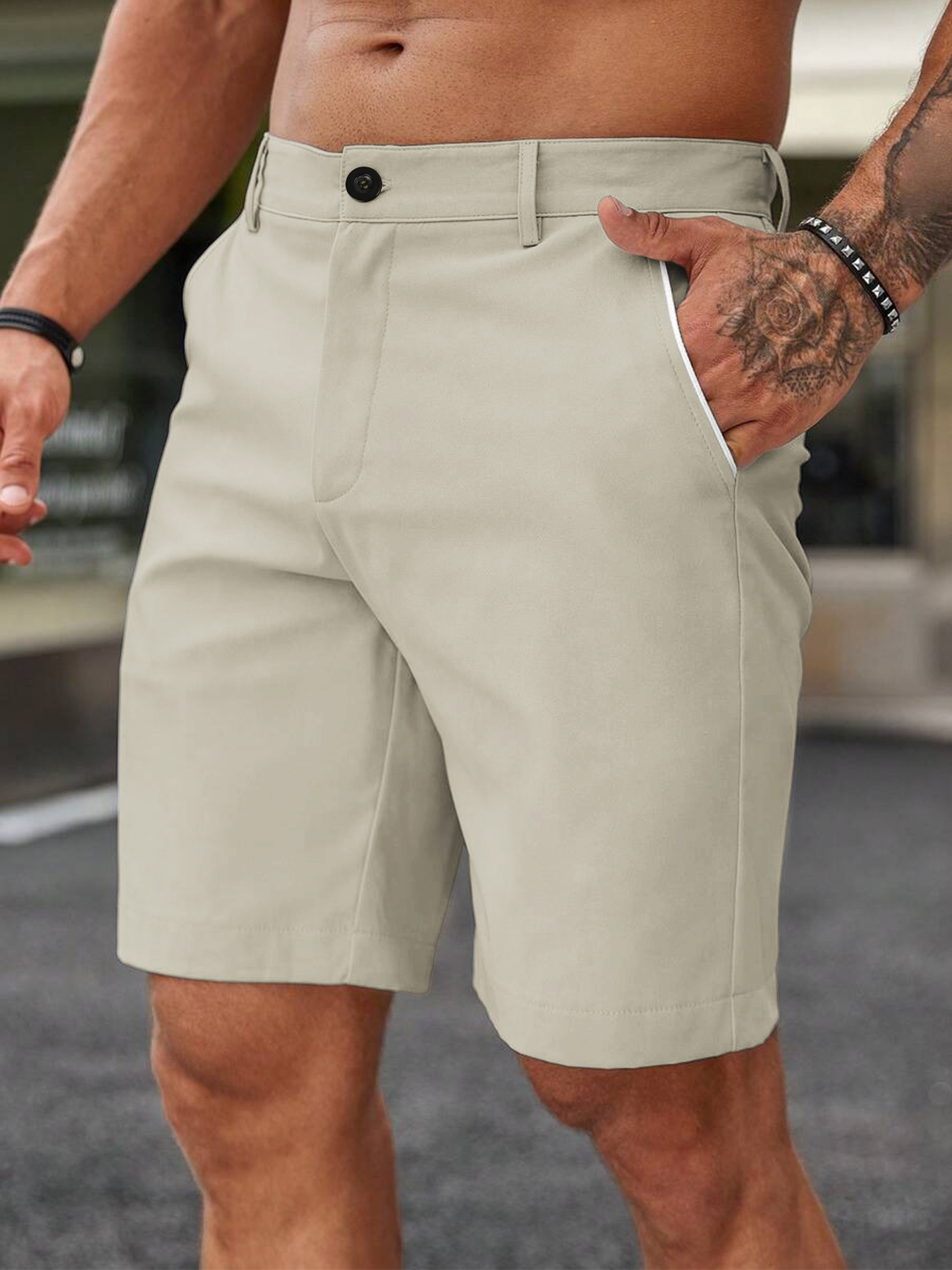 Herenmode Slim Fit Chino Short - Shorts Chino Slim recensie en prijs