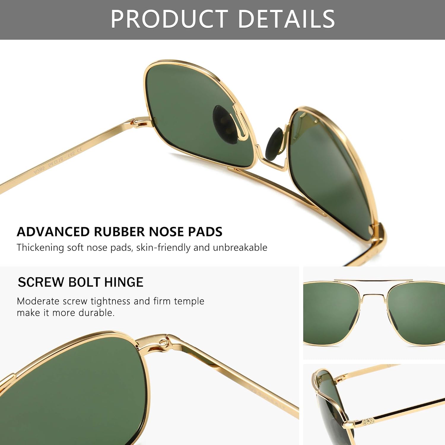 Herens zonnebrillen in militai - Sunglasses Aviator Polarized recensie en prijs