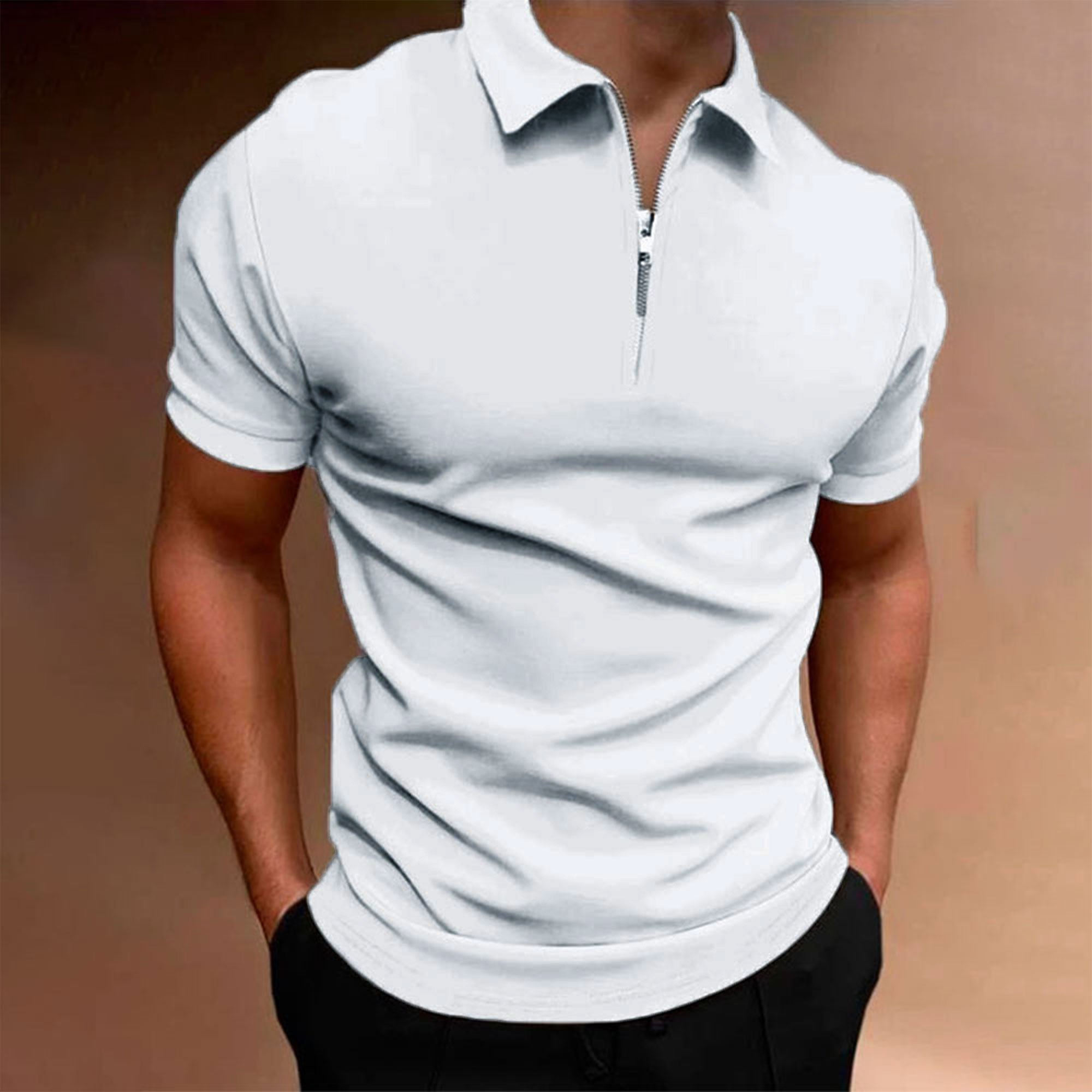 Zomer heren effen kleur polosh - Polo Shirt Pique recensie en prijs