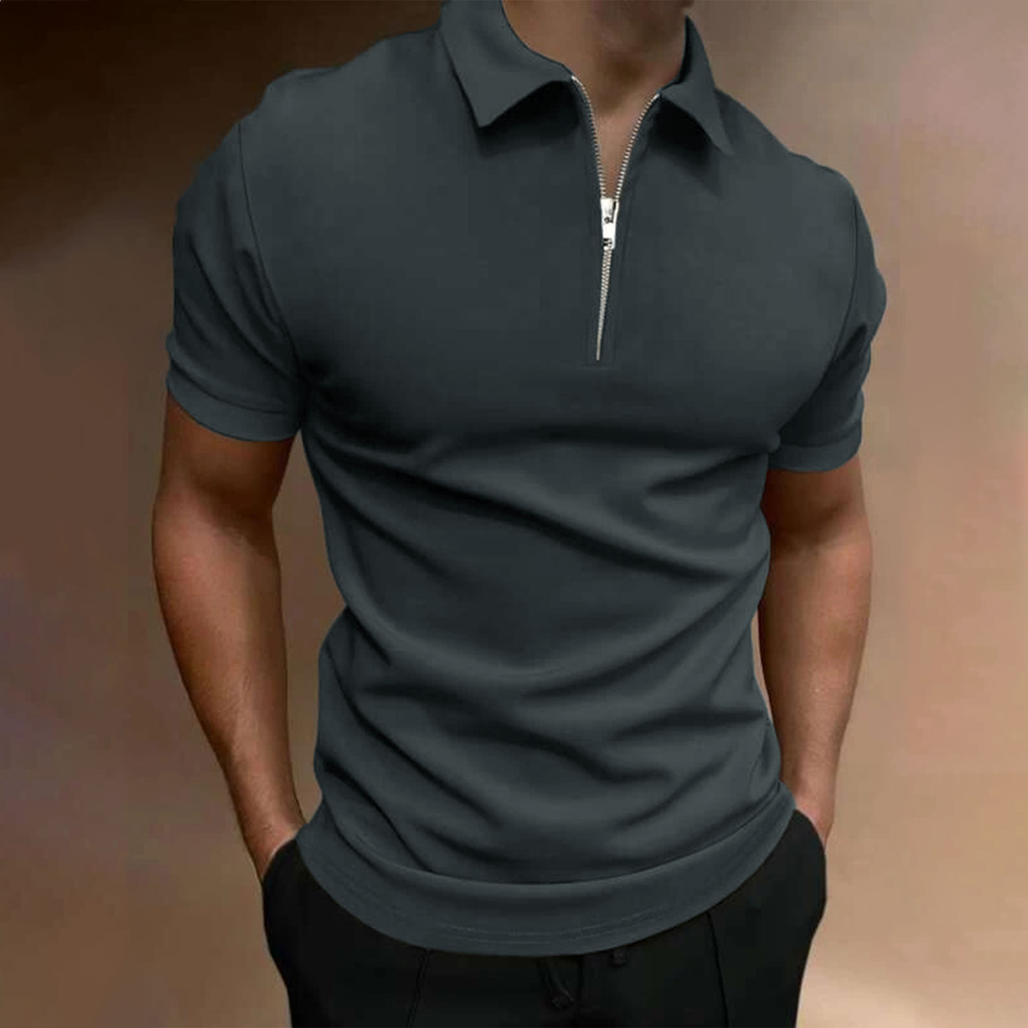Zomer heren effen kleur polosh - Polo Shirt Pique recensie en prijs