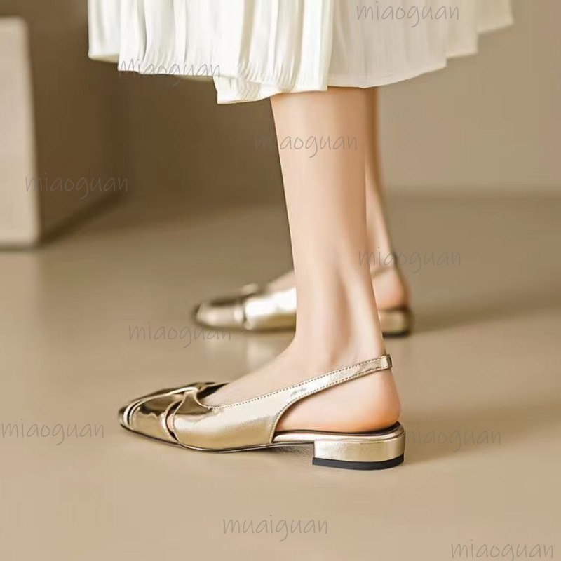 Cover Teen Lage Hak Pompen Dam - Casual Sandal Leather recensie en prijs