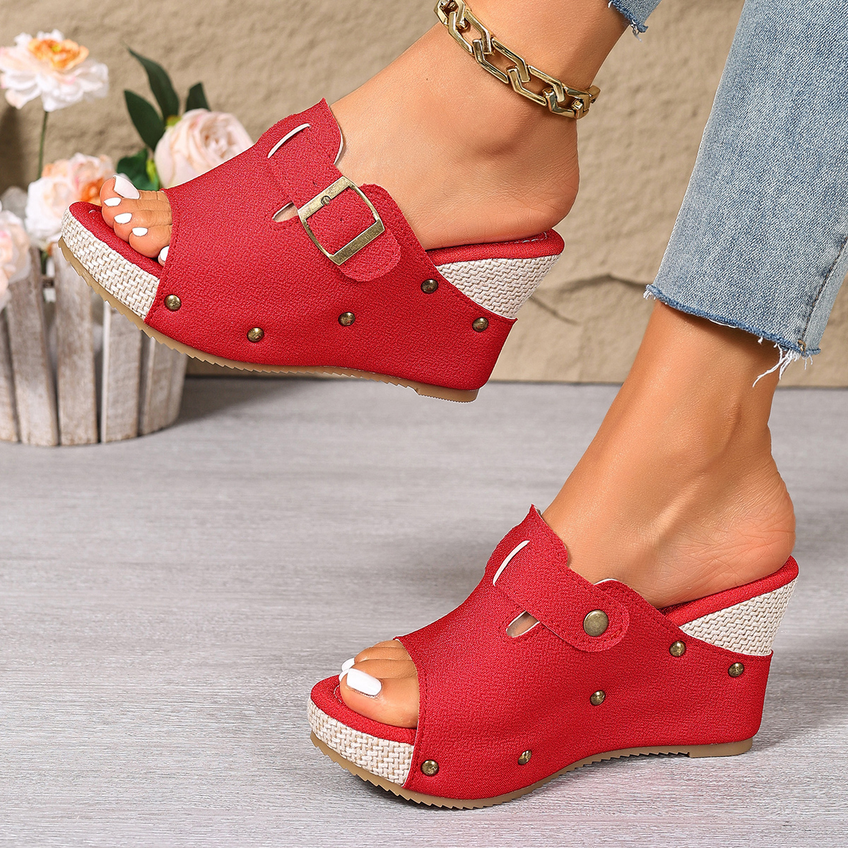 Zomer Dames Espadrille Wedge M - Espadrille Slip On recensie en prijs