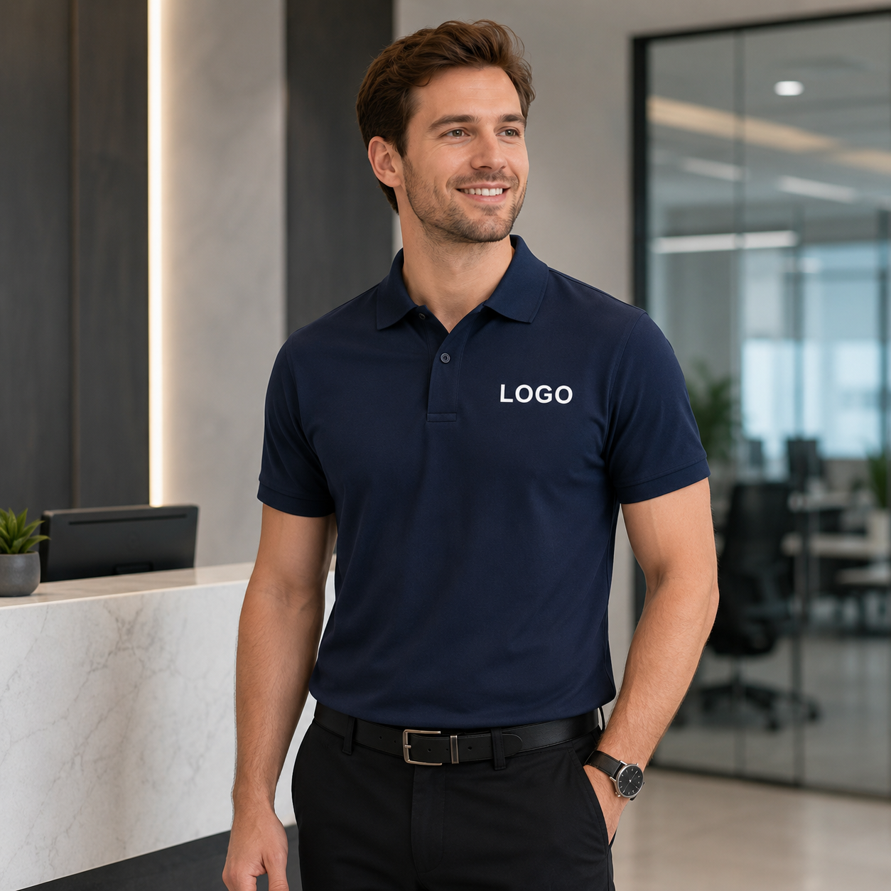 Op maat gemaakte logo poloshir - Polo Shirt Pique recensie en prijs