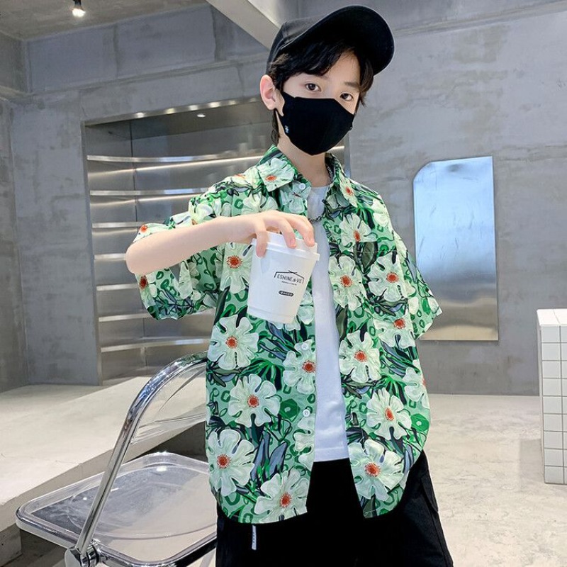 Jongens zomerset met bloemenpr - Resort Shirt Floral recensie en prijs