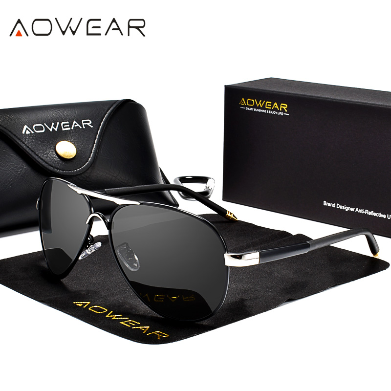 AOWEAR mannen Luchtvaart Zonne - Sunglasses Aviator Polarized recensie en prijs