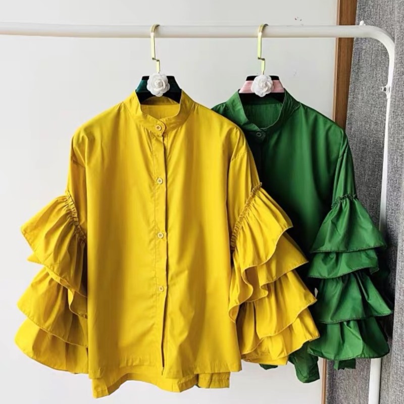 Vrouwen witte shirts effen vol - Shirt Camp Collar recensie en prijs