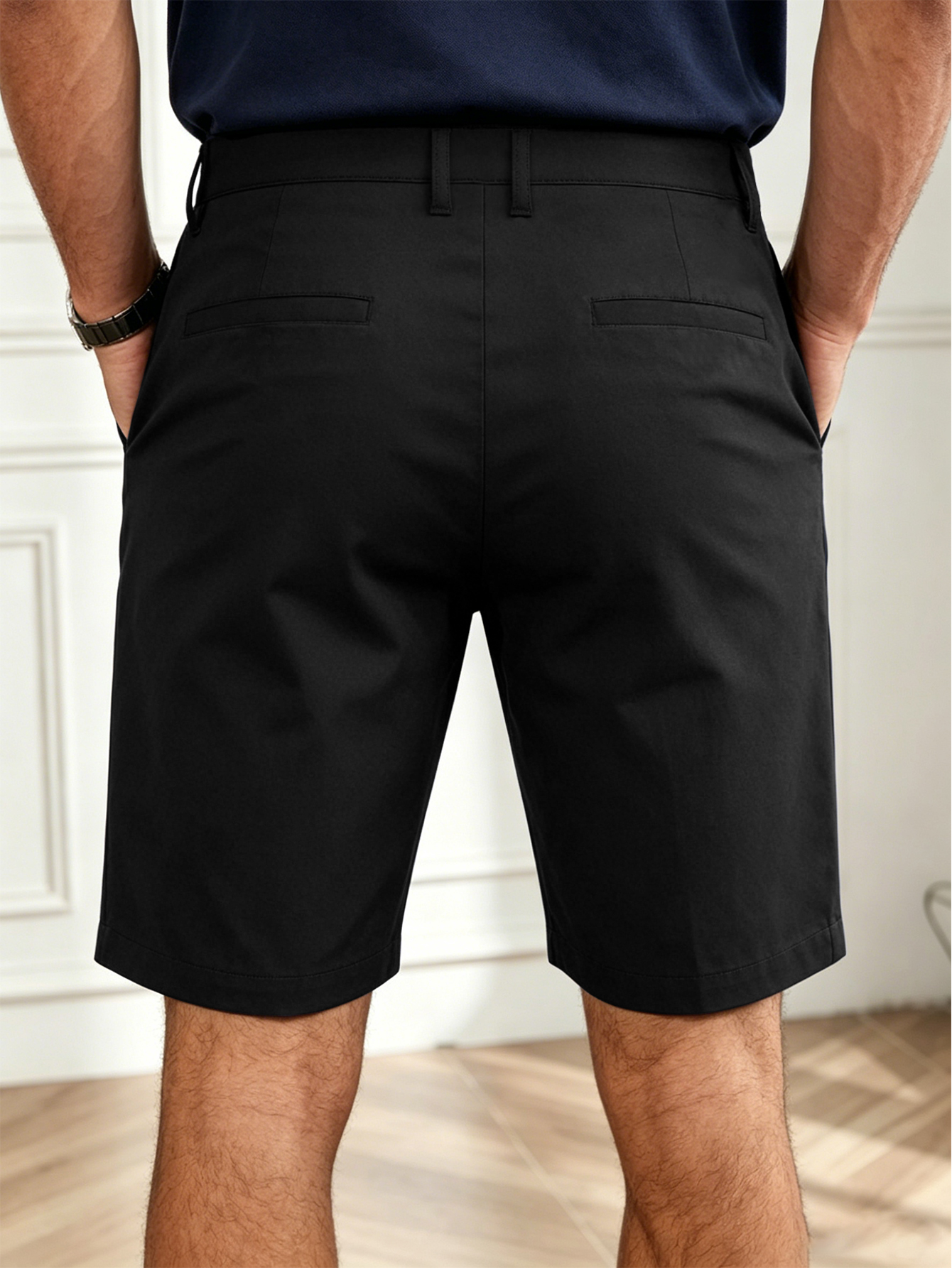 Herenshorts van stretch chino, - Shorts Chino Slim recensie en prijs